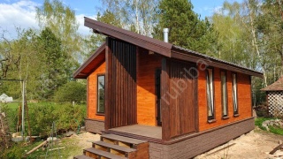 Баня из бруса 6×6 (Б-153), 36 м²