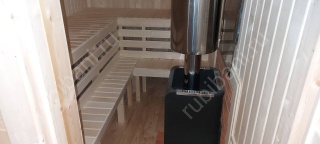 Баня из бруса 6 на 4 с туалетом 24 м²