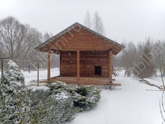 Баня с предбанником и террасой 36 м²