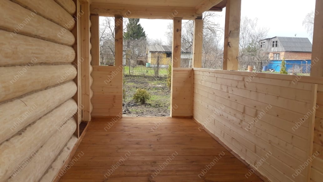 Дом с террасой, сруб в лапу — фото 6 Дом с террасой, сруб в лапу — фото 6