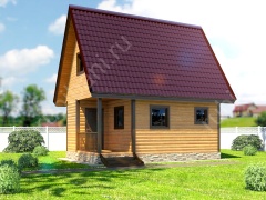 Баня 4 на 6 с комнатой отдыха (БН-18) 24 м²