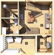 Дом-баня 6×7, 42 м²