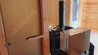 Баня из бруса 6×6 (Б-153), 36 м²