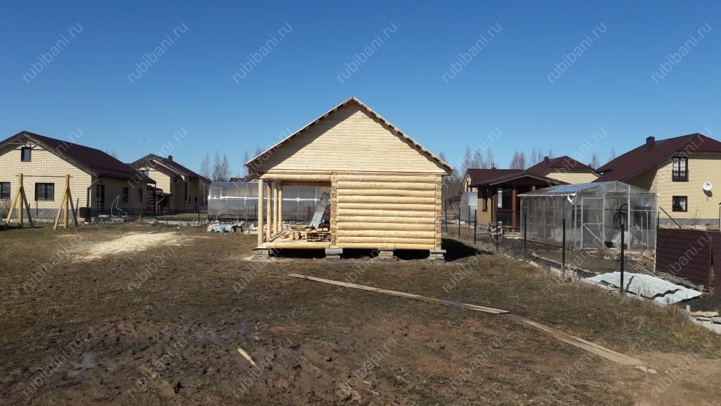 Дом с террасой, сруб в лапу — фото 2 Дом с террасой, сруб в лапу — фото 2