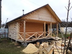 Баня 6 на 4 с беседкой 36 м²