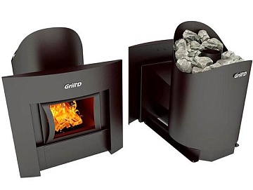 Печь для бани Grill D Aurora 160 (Window black) выносная топка Печь для бани Grill D Aurora 160 (Window black) выносная топка