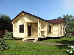 Баня из бревна 7×14 (ББ-18), 98 м²