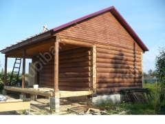 Баня 6×3 с террасой, 30 м²